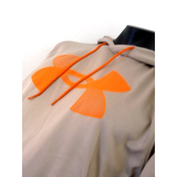 Underarmour Unisex Gray/Orange Sweatshirt Hoodie Large - Picture 6 of 12